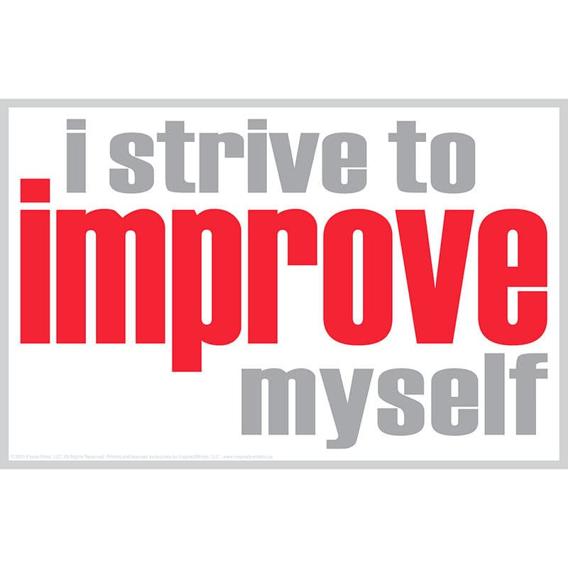 Inspired Minds ISM0006P I Strive To Improve Poster
