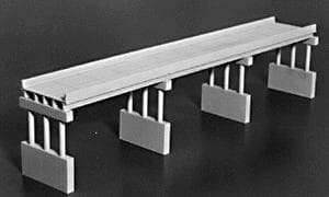 Rix Products RIX113 150 ft. Modern Highway Overpass with 4 Piers