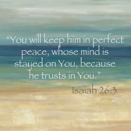 Roaring Brook Art PDXRB8753CCSMALL Navy Blue Horizons Scripture I Poster Print by Cynthia Coulter, 12 x 12 - Small