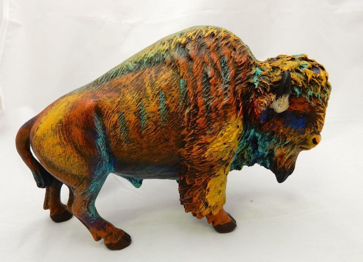 American Expedition BAF-755 9.25 in. Multicolor Bison