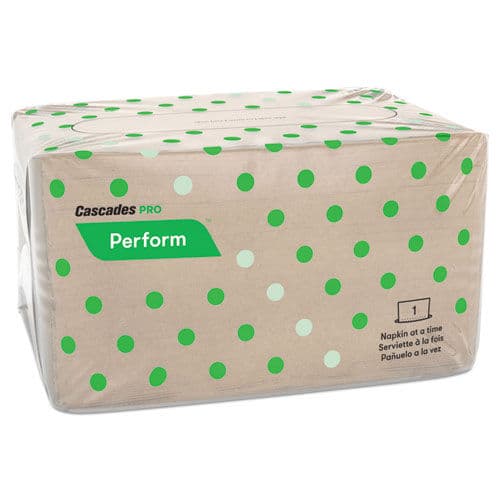 Perform Interfold Napkins, 1-Ply, 6 1/2 x 4 1/4, Natural, 188/PK, 6016/Carton