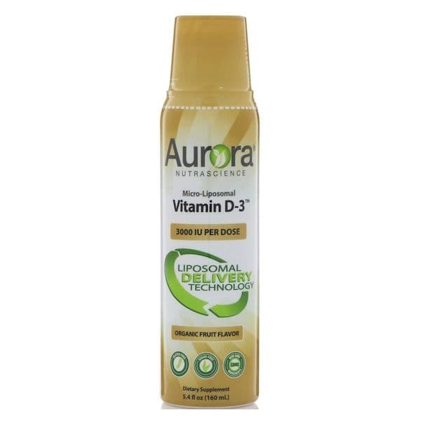 Aurora Nutrascience, Micro-Liposomal Vitamin D3, 3000 IU, 5.4 fl oz (160 ml)