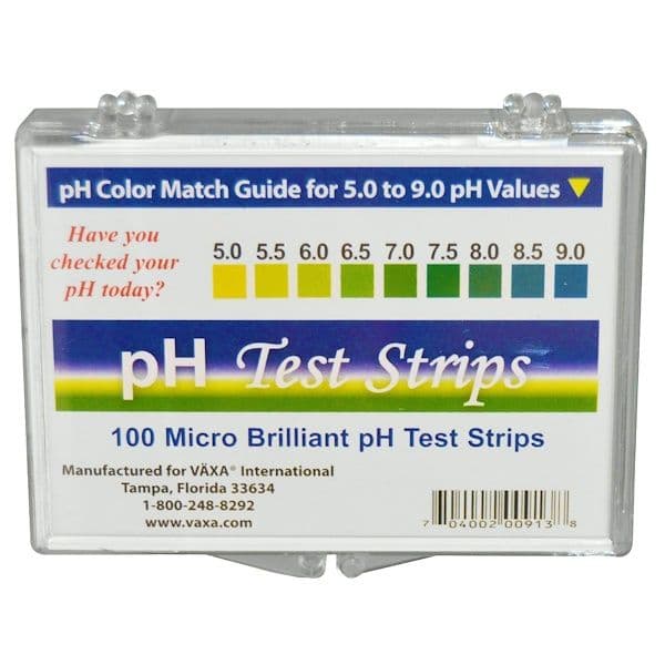 Vaxa International, pH Test Strips, 100 Strips 200 Count (2x100)