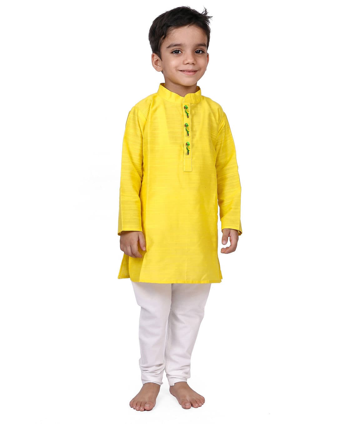 Raghav Kurta & Pyjama Set - Lemon Yellow