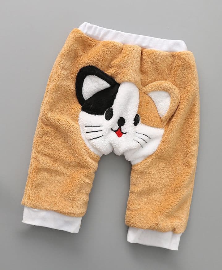 Awabox Cat Design Full Length Bottom - Brown