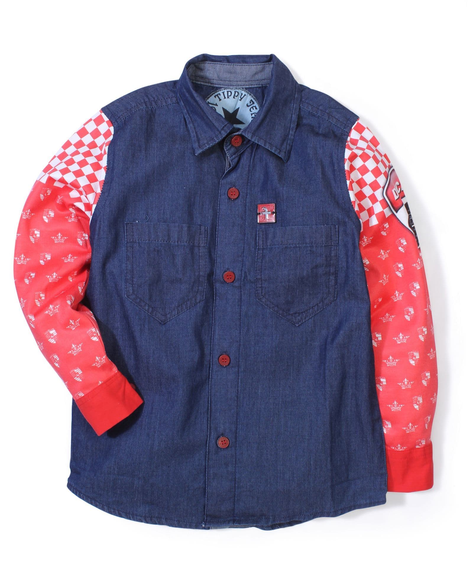 Tippy Full Sleeves Shirt - Contrast Pattern