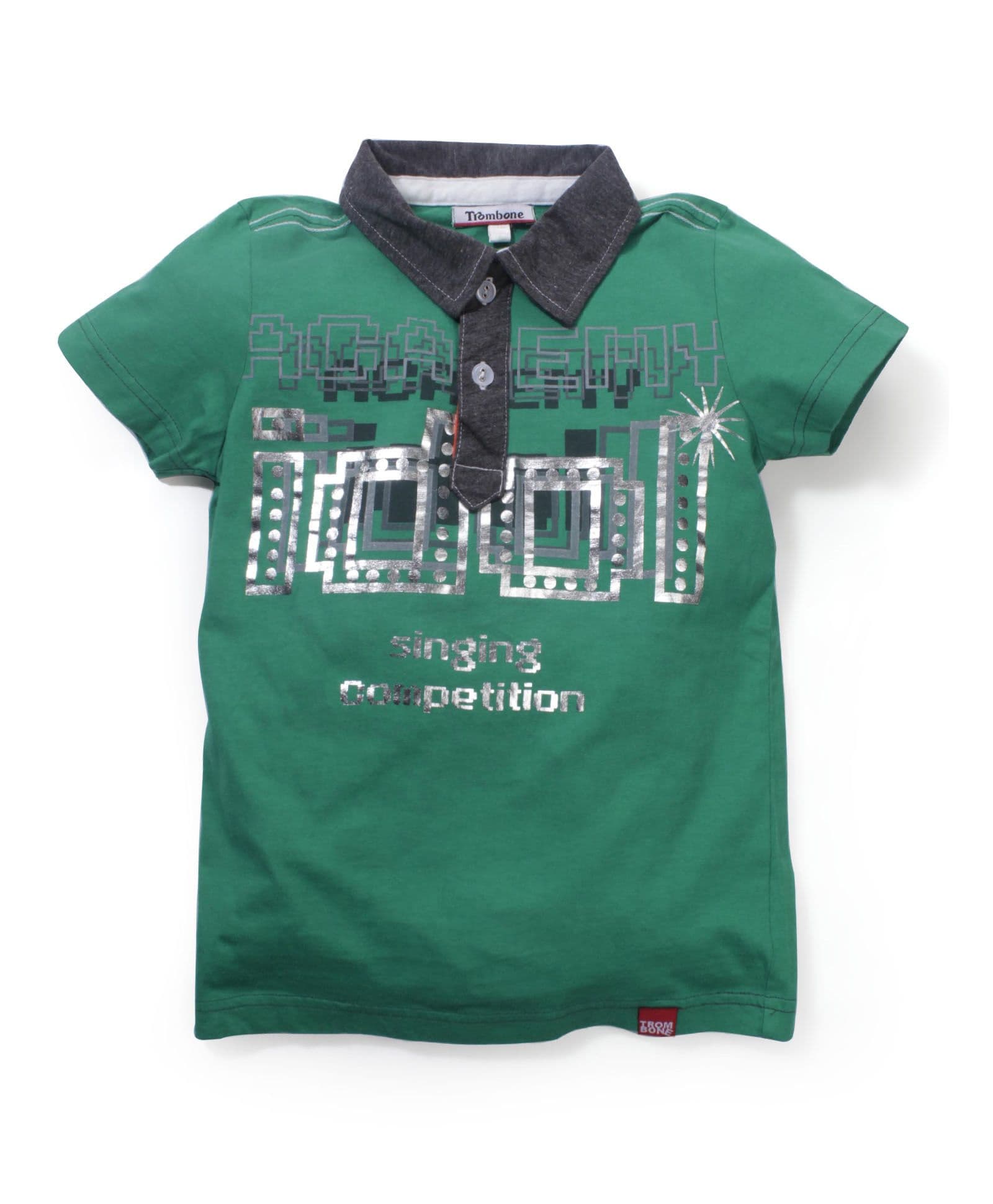 Trombone Printed T-Shirt - Green