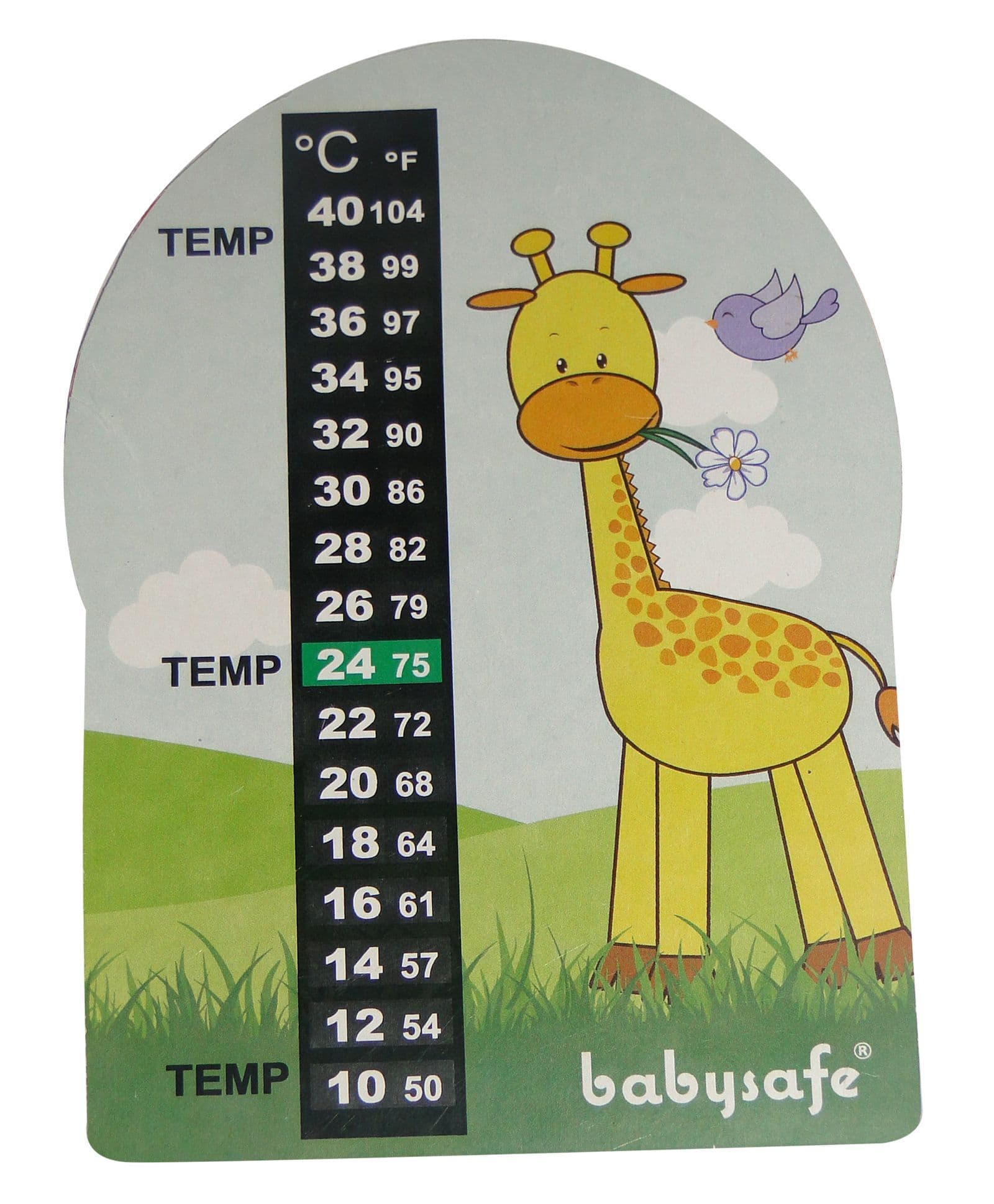LCR Hallcrest Nursery Thermometer Giraffe Print