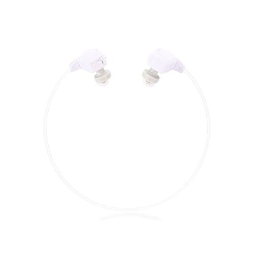 Wireless Headphones, Bluetooth with mic to call 4.1, Light Weight, Noise Cancellation, Secure Fit Sweat Proof Sports Earphones Compatible with iOS IPhones, Android Samsung, Smartphones Six7s (White)