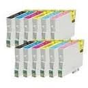 2 Full Sets 6 Compatible Ink Cartridges - (2 x T801, 2 x T802, 2 x T803, 2 x T804, 2 x T805, 2 x T806) for EPSON Stylus Photo R265 R360 R285 RX560 RX585 RX685 P50 PX650 PX700W PX710W PX800FW PX810FW Replacements for T0801/T0802/T0803/T0804/T0805/T806