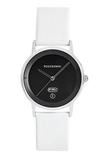 Ross Banna Cornice Silver Unisex Watch with White Strap