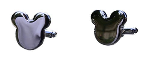 Mikey Mouse Silver Shaped Cufflinks with Option to Engrave