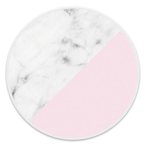 USGYY iPhone Stand Case Pop Phone Stand　Grip Holder Socket Multifunction Expanding Mount Stent for all Android Cell Phone, iPhone, iPad and Tablets - Marble Blush White