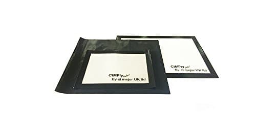 (x2) PREMIUM Silicone Non-Stick Baking Mat (29.5cm x 42cm) and (21.5cm x 29.2cm), PLUS (x1) PTFE Grill Matt (33cm x 40cm), Grill and Baking Tray Liners - Re-usable in Oven and on Grills, Flexible, Non Stick, Easy To Clean Baking and Grill Sheet Liners. - Healthy Cooking Mat, Food-safe Certified - Professional Grade Bakeware by El Mejor UK Ltd, a British owned brand