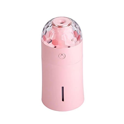 USB Magic Starry sky Projection lamp humidifier Aromatherapy machine Ultrasound Atomization Mini humidifier Cool Atomizer , Pink