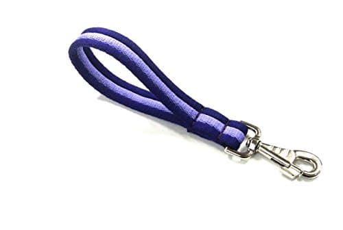 10" Short Close Control Dog Training Lead Leash 25mm Soft Air Webbing Traffic Walking Lead (10", Purple/Lilac)