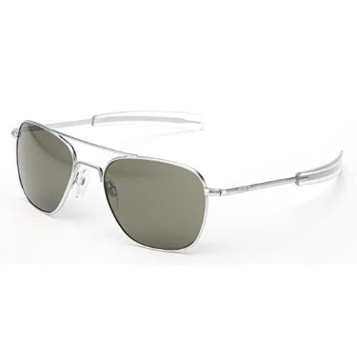 Randolph Aviators Matte Chrome Bayonet - Grey Lens 58mm
