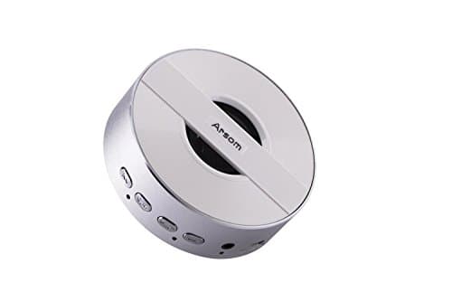 Arsom Ultra Portable Wireless Bluetooth Speakers Compatible with iPad/iPhone/Samsung and More (Silver)