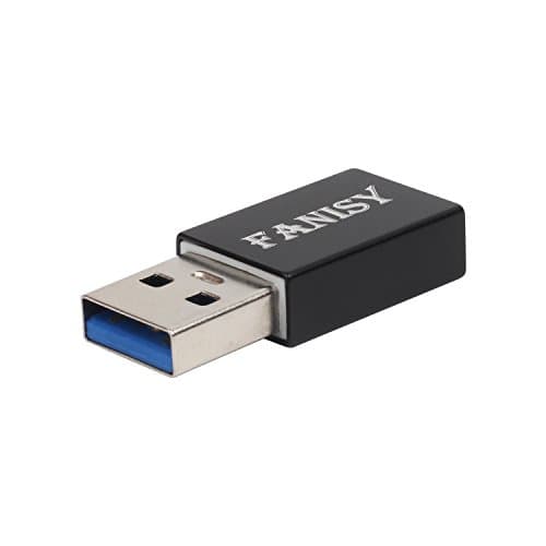 Type-C to USB 3.0 Adapter, FANISY USB 3.0 (Type-A) Male to USB-C (Type-C)Female Connector Converter For Type-C Flash drive, Apple USB-C to USB-C Cable, USB-C to Lightning Cable and Type-C Devices-Black