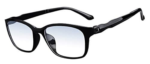 Reading Glasses | Advanced Anti Blue Light Filter | TR90 Bendable Tough Lightweight Design | Suitable for Computer, TV, Tablet, Phone | AcornPlum. Black (+1.0)