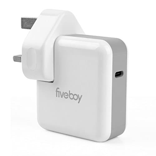 Fiveboy Power Delivery 3.0 45W USB C Charger Type-C Power Adapter for Macbook Air/Pro, iPhone, iPad Air/Pro/Mini, Samsung, Huawei and More