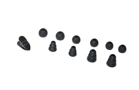 Black Earbuds Replacement Silicone Sleeves Ear Tips 3 pairs of Small, Medium &amp; Large Tips Buds and 2 pairs of Small and Large Triple Flange Earbuds Plus a Clip Compatible With Sennheiser CX300, CX400, CX500, CX550, CX95, CX55, Sony MDREX32, MREX50, MDREX52, MDREX81, MDR-EX71, MDRXB20, MDREx33, MDRXB40, MDREX35, MDREX76, MDREX38, MDR-EX35, MDR-EX75, MDR-EX76, MDREX85, MDR-EX35, MDR-EX81, MDR-EX500, MDRXB20, MDRNC11, MDRNC22, MDRNX1, MDRNX2, MDRNX3, and most regular ear phone (10 Packs &amp; a Clip) EP-041