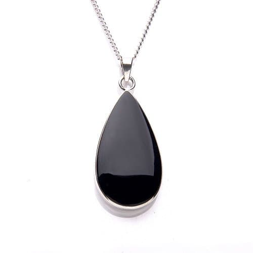 MiChic 925 Sterling Silver Onyx Pendant