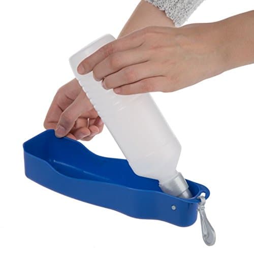 Dispencer for Portable 500 ml Water Bottle with Folding and Practical Birdbath Bottle with Carabiner