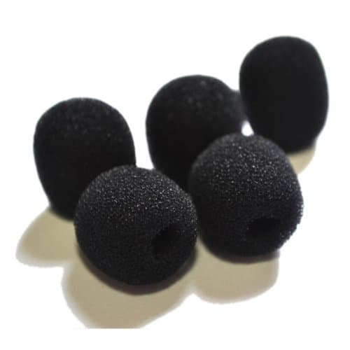 Ultradisk 5 X Microphone Foam Windshield Pack (4016 W X 18 Mm L X 16 Mm - 4 Mm Inner Diameter.)Controlled Density Acoustic Foam For Lapel Lavalier Tie Clip Handheld Pc Webcam Mics
