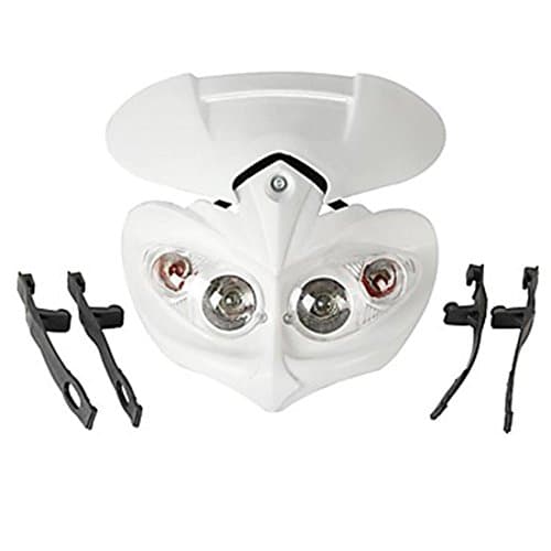 Universal LED Motorcycle Headlight Enduro Cross Lamp - white