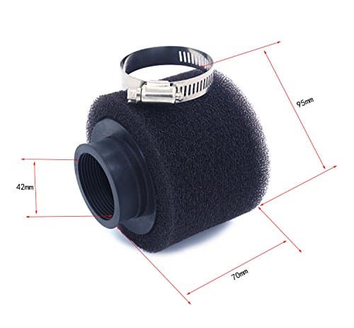 2pcs 42mm Dual layer Foam Air Filter Cleaner Staight Neck For 125 140 150CC ATV Quad Buggy Pit Dirt Motorcycle Scooter Gasoline