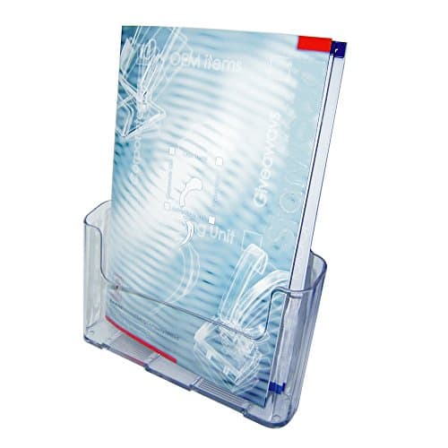 6 x A4 Desktop Single Pocket PORTRAIT Leaflet Holders Brochure Dispensers 11A4S