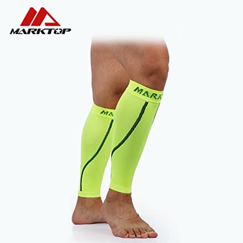 Knee Braces MARKTOP Knee Sleeve Support for Running Jogging Joint Pain Relief Injury Recovery Stabilizer Strap Knee Compression Both Men and Women Suitable Indoor Outdoor-Single Wrap M5199 (M, BLACK)