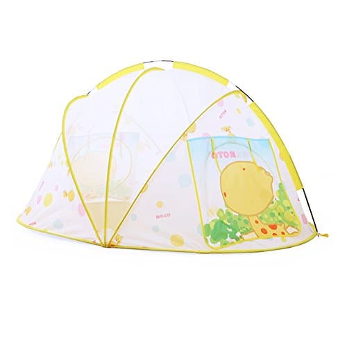 TING- Pop-up Children's Game Tent, Yellow Cartoon Pattern Modeling Ocean Ball House Indoor And Outdoor Toys 184*112*95cm(Does Not Include Ocean Ball)