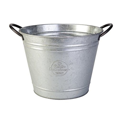 10" Washtub Planter, Aged Galvanized Finish, 6/cs