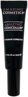 Amazing Cosmetics Amazing Concealer, full coverage long wear concealer makeup for undereye dark circles, acne, blemishes and spots, color correcting shades, melts into skin for most natural finish