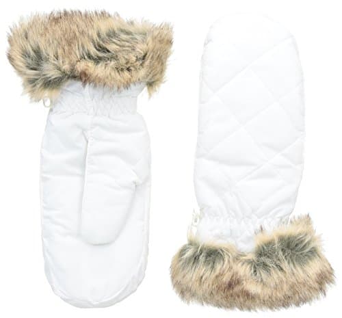 Black Canyon Women's Down Mittens - White, XS