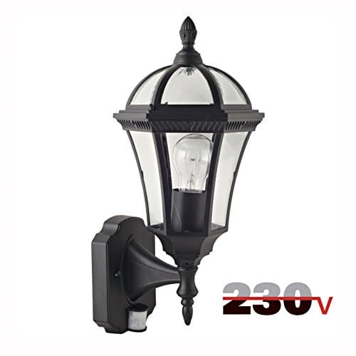 Luxform 220 Volt / Wall Lanterns / Victoria Wall Lantern with PIR