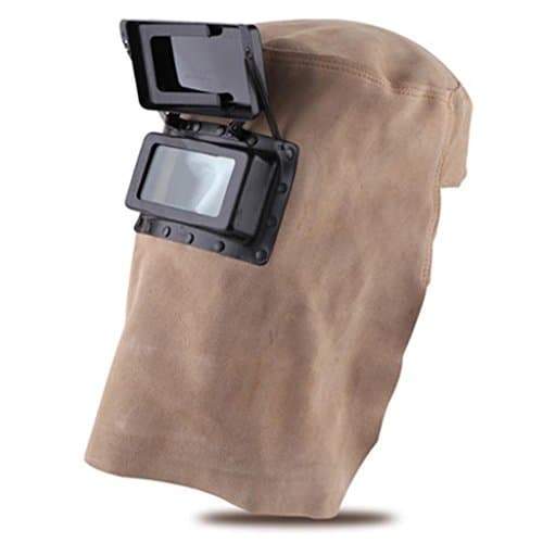 Electric welding full face mask leather welding torch welding head wear soft and comfortable protective mask , 1