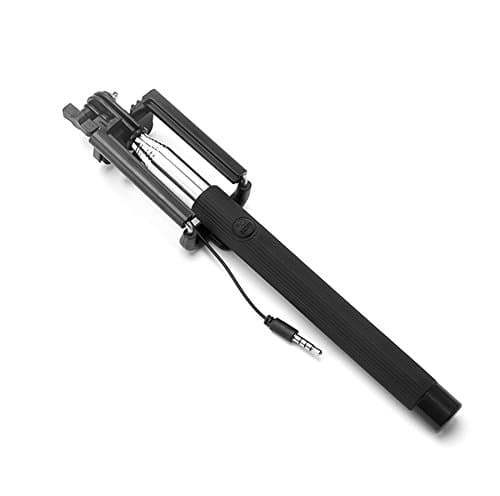 KAIOVA® - Designer Bluetooth mobile phone self-adhesive rod with internal trigger - mini-link connection- telescopic rod with universal holder - black - arm extension