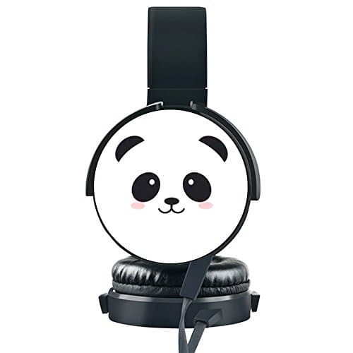 Panda Headset, [KOSUNG] Customized Headphones with Soft Earmuffs Hands-free Phone Calls Ideal For iPhone X, iPhone 8, iPhone 8 Plus, Samsung Galaxy Note 8, Samsung Galaxy S8/S8 Plus etc.