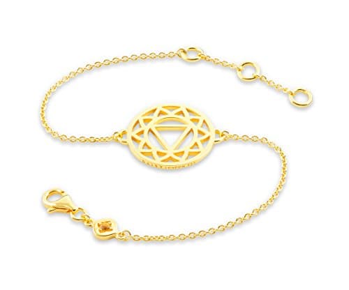 Daisy Gold Plated Solar Plexus Chakra Chain Bracelet