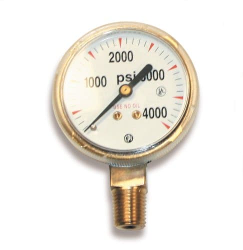 US Forge 08030 Victor Style High Pressure Gauge for Oxygen Regulators 0-4000 P.S.I.