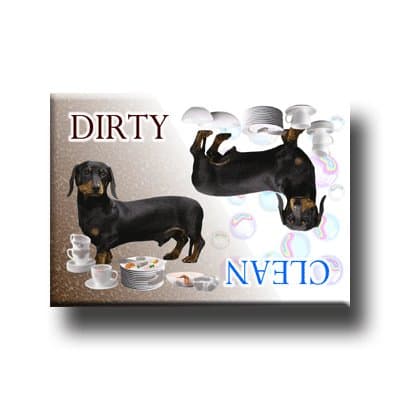 Dachshund Clean Dirty Dishwasher Magnet No 2