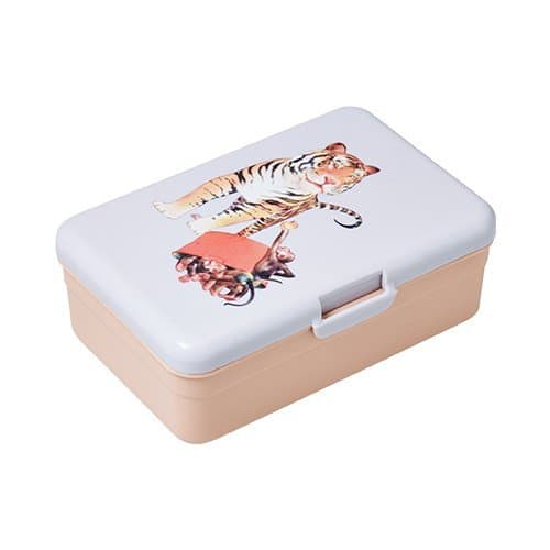 Kids Lunch Box with Retro Tiger Print