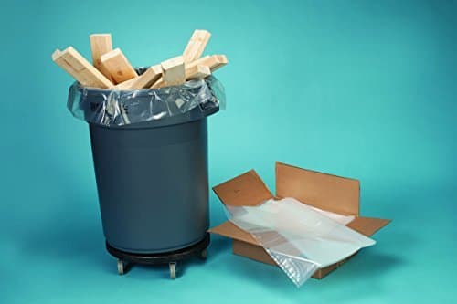 Elkay Plastics ALL22CX 0.6 mil Linear Low Density Heavy Gauge ,Trash Can Linear, 12" x 8" x 21", 7 Gallon, Clear (Pack of 1000)