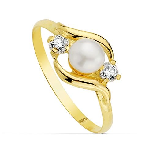 sortija Yellow Gold Cloe 18 ktes