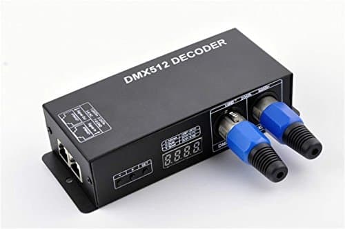 DMX512 decoding intelligent 3 channel RGB lamp with lamp controller with display screen