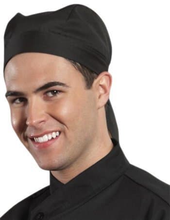 Uncommon Threads 0155C Adult's Scull Cap Black by JRC Ritz Foodservice