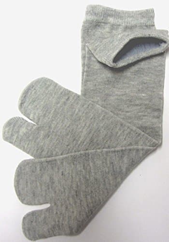 1 Toe Ninja, TABI Socks 1 Size SENIOR (UK 7-11)- GREY